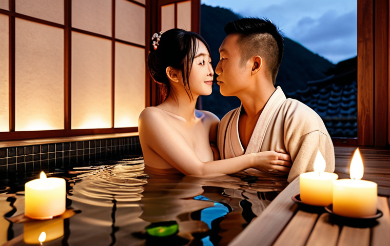 **

A serene scene of a customized hot spring experience.  Depict a couple enjoying a romantic onsen with candlelit dinner and spa treatments. The background should feature traditional Chinese architectural elements with modern design, reflecting the customized theme. Focus on relaxation and personalized service.  Style:  A blend of realistic and slightly dreamy, soft lighting.

**
